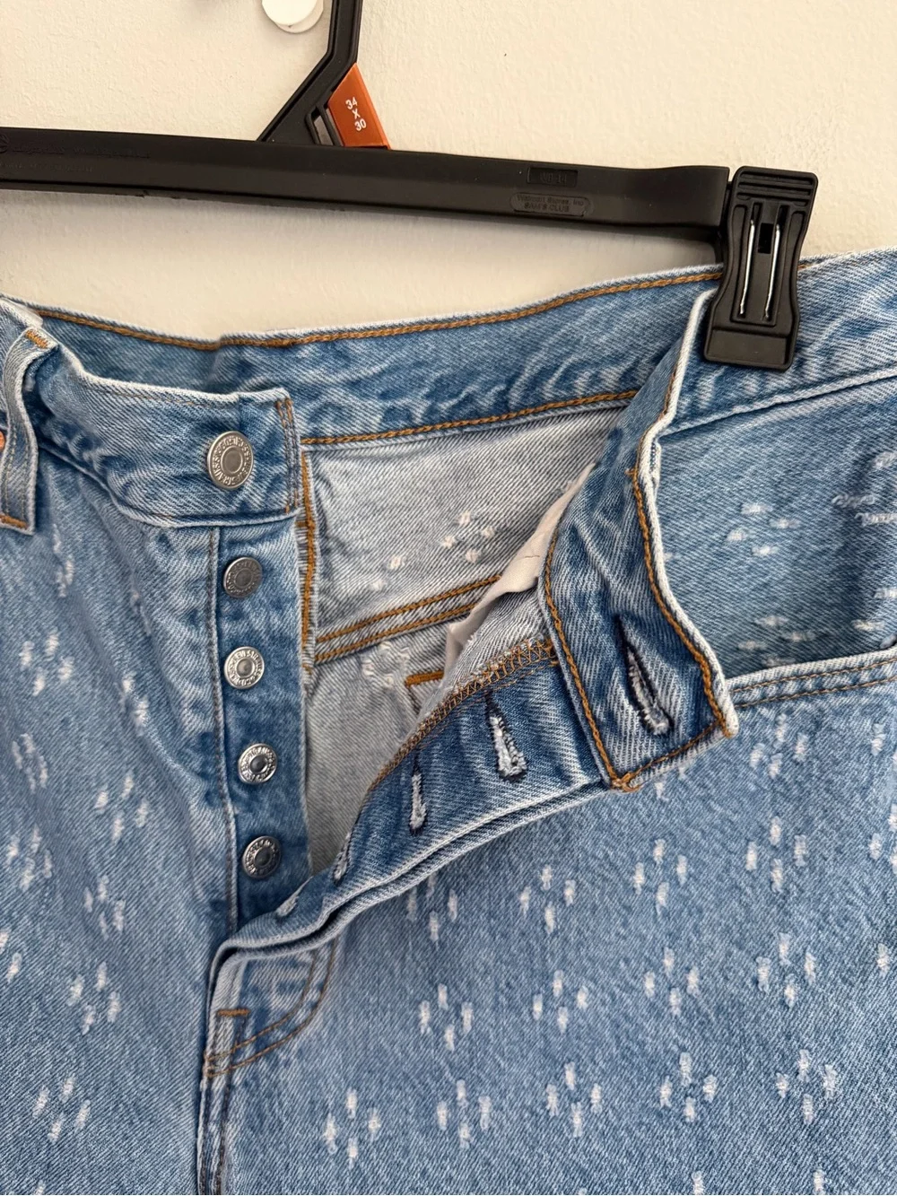 Levi's 501 High-Waisted Denim Short - Dottie Blues W32